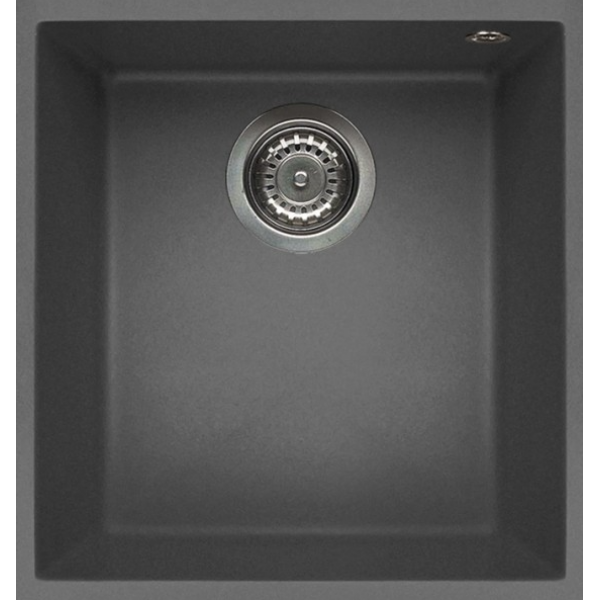 Elleci QUADRA100U 花崗岩廚房台下石盆 (灰色)